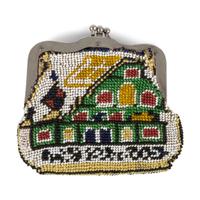 Comanche Brick-Stitched Hide Change Purse, with Candelaria Imagery