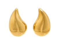 A Pair of Yellow Gold Earclips, 6.10 dwts.
