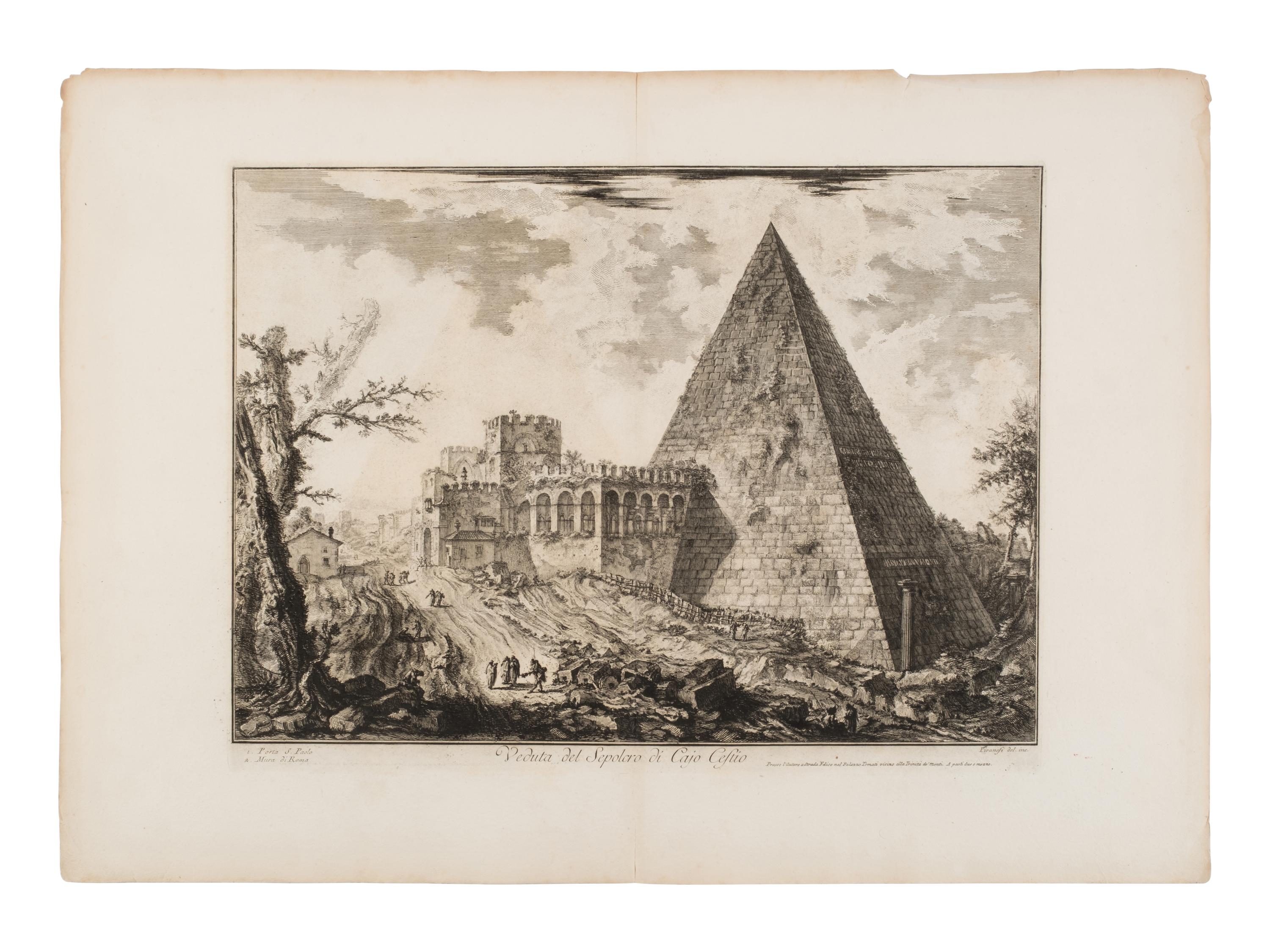 [Prints] Piranesi, Giovanni Battista. Veduta del Sepolcro di Cajo Cestio