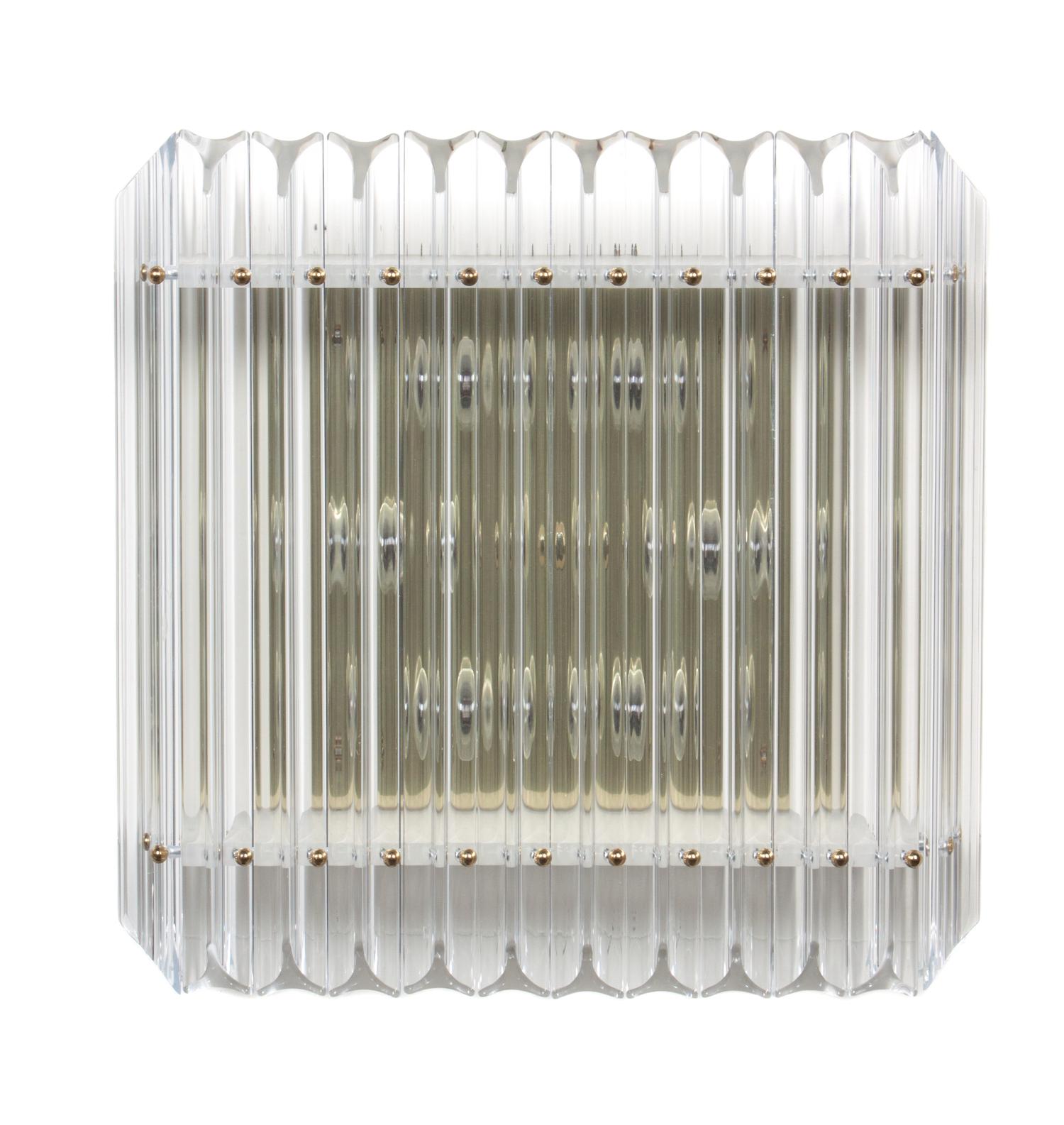 An Italian Glass Sconce Width 18 inches. — SECOND HALF 20TH CENTURY