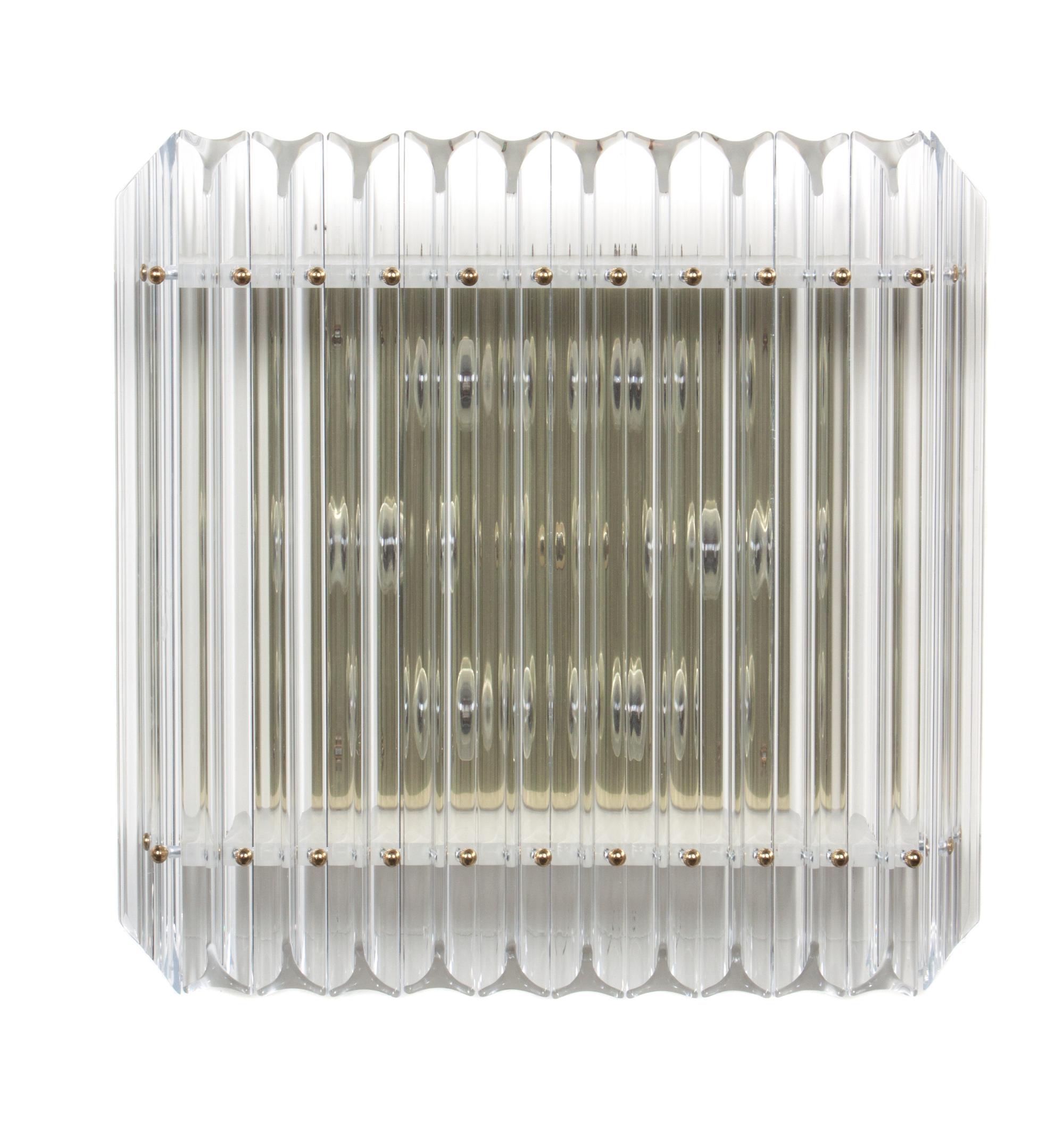 An Italian Glass Sconce Width 18 inches. — SECOND HALF 20TH CENTURY