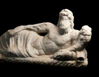 A Roman Marble Reclining River God