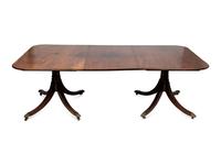 A George III Style Mahogany Two Pedestal Dining Table