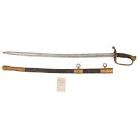 Model 1850 Foot Officers Sword Inscribed to Lt. James Reeves 24th NJ - Wounded at Fredericksburg & Chancellorsville with CDV