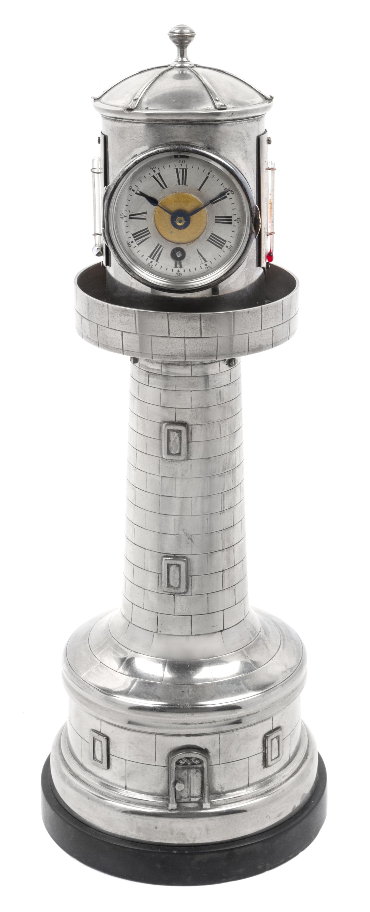 A French Industrial Lighthouse Clock Height 17 inches.