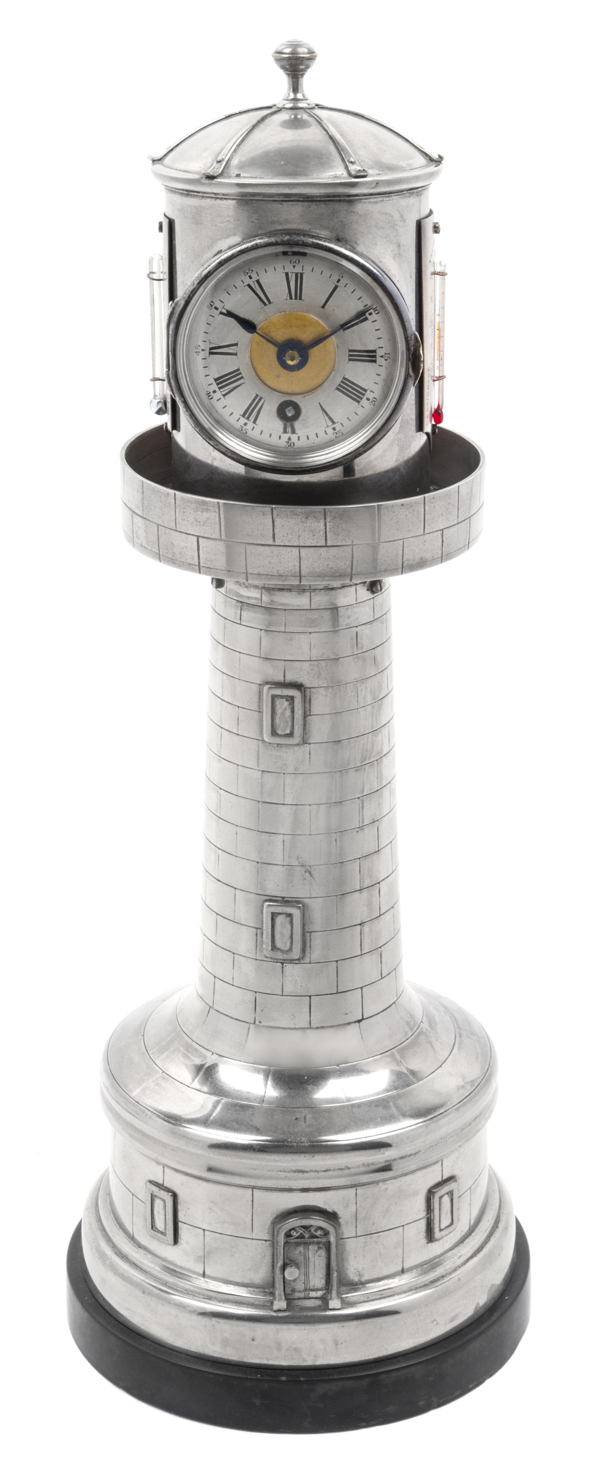 A French Industrial Lighthouse Clock Height 17 inches.
