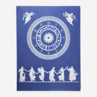 A Wedgwood Blue Dip Jasperware Clock Face UK, 1880s