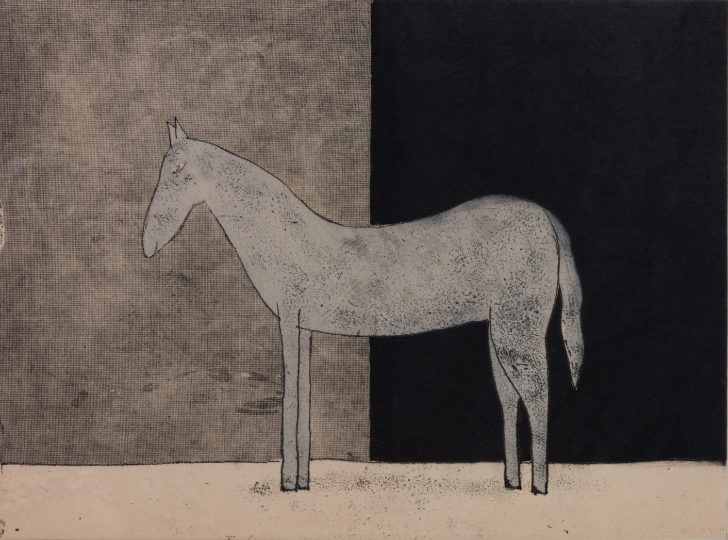 Andrezej Jackowski , Standing Horse, lithograph, edition 8/10