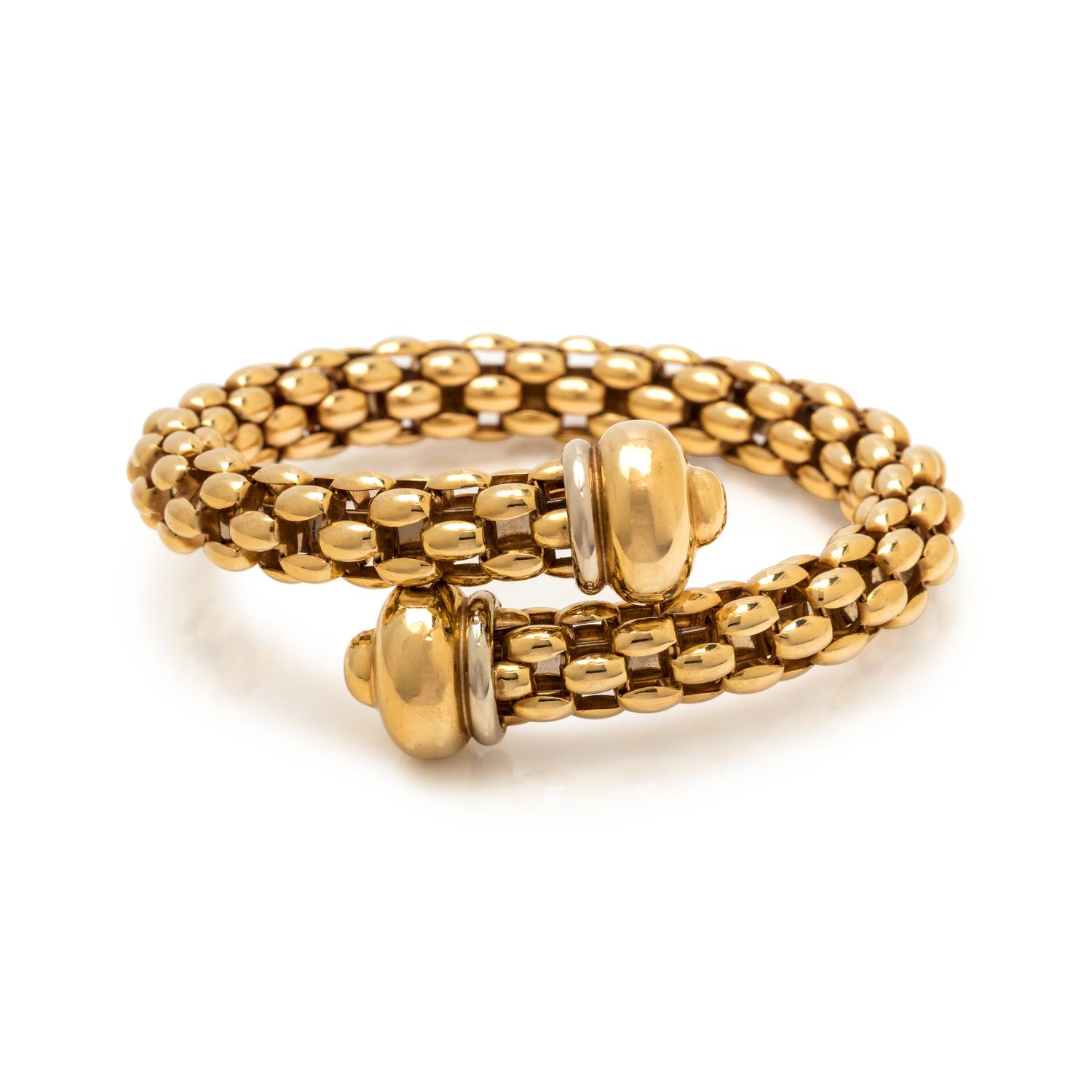 YELLOW GOLD CUFF BRACELET