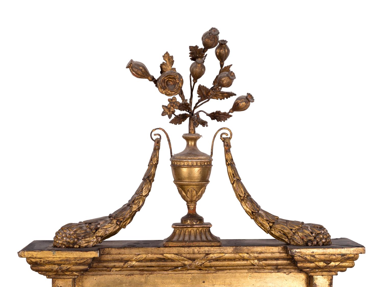 A Pair of Neoclassical Style Giltwood Pier Mirrors