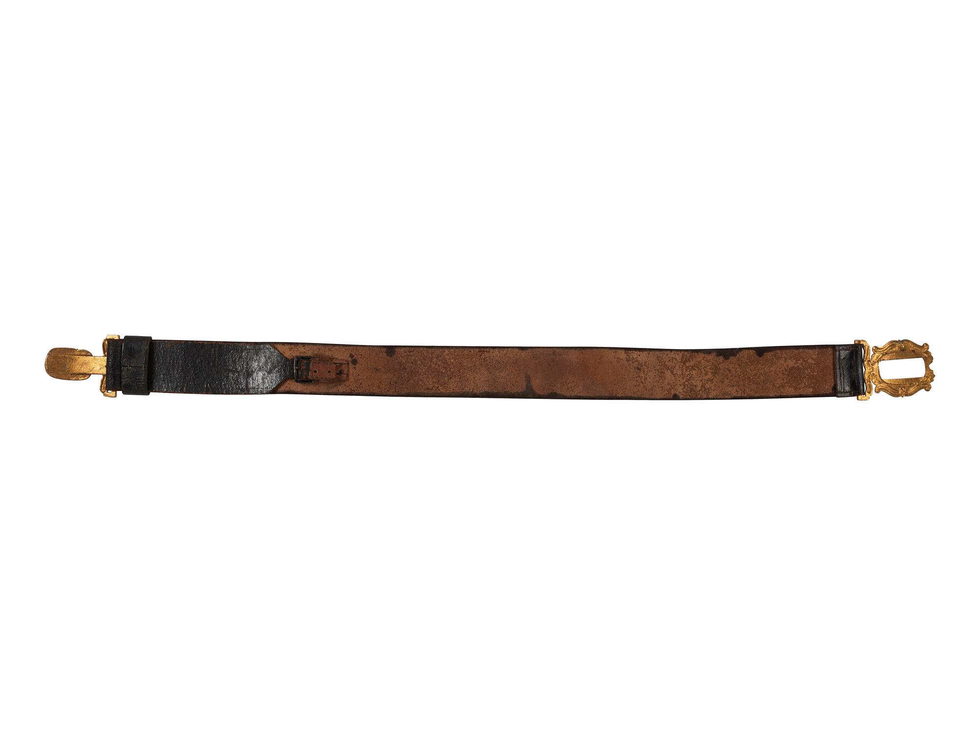 [FIREFIGHTING]. A fireman's "Protector" belt, ca late 1840s-1860s.