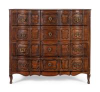 A Louis XV Provincial Style Oak Commode