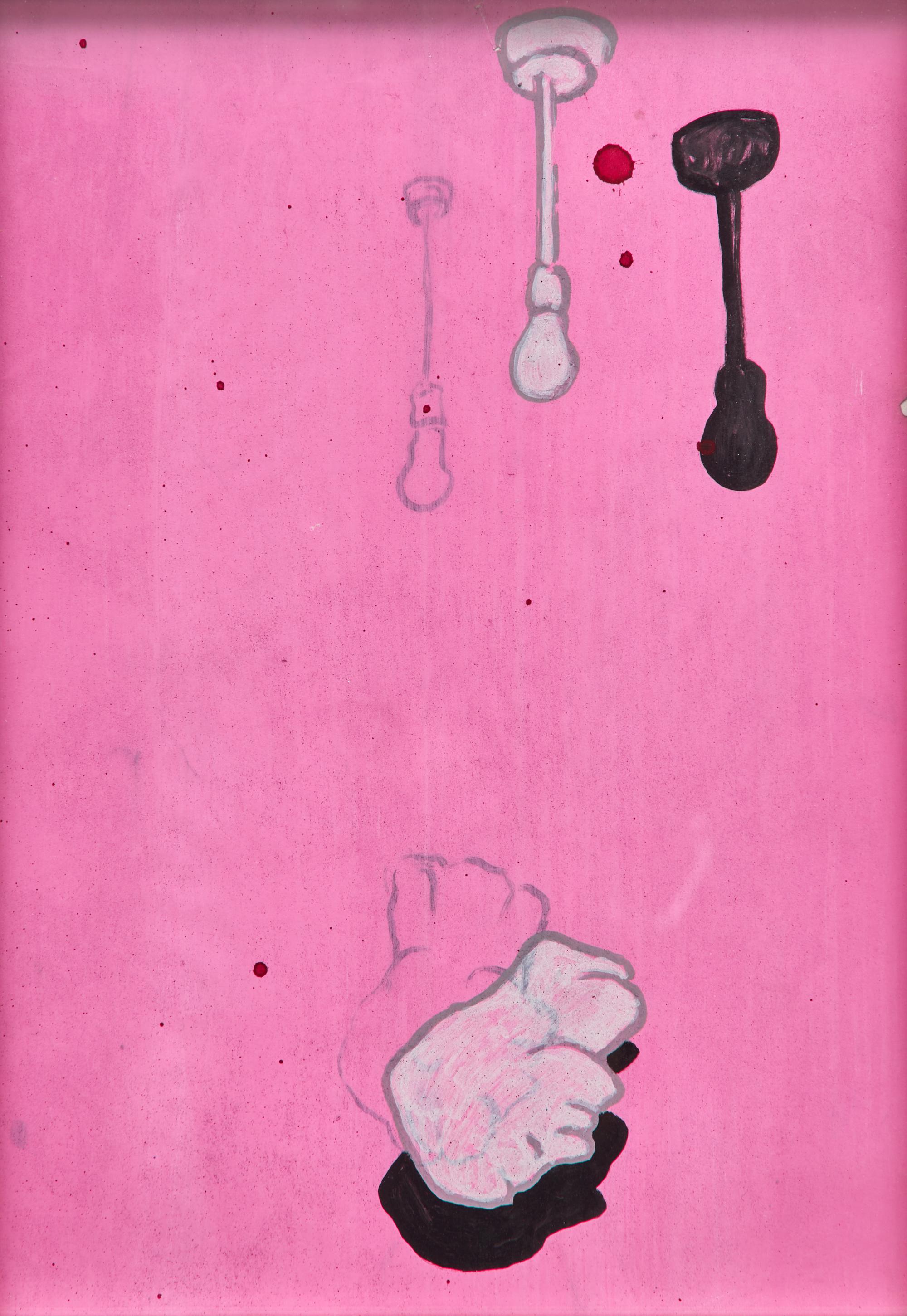Weak Eyes / Soft Hair , 2000 (two works)