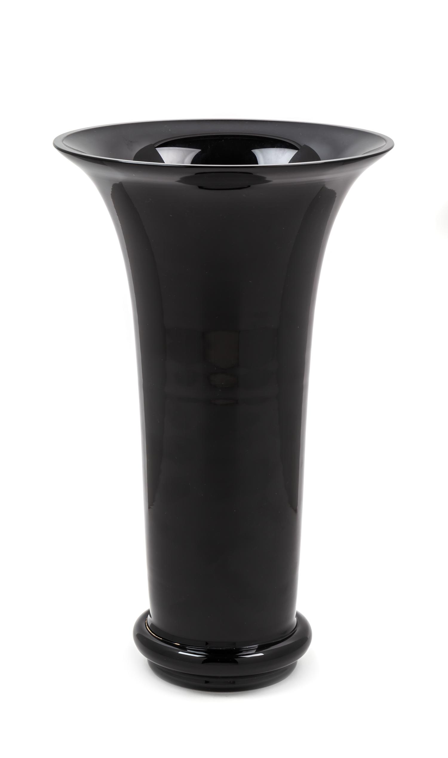 A Black Cenedese Base Height 12 1/2 inches. — CIRCA 1970'S