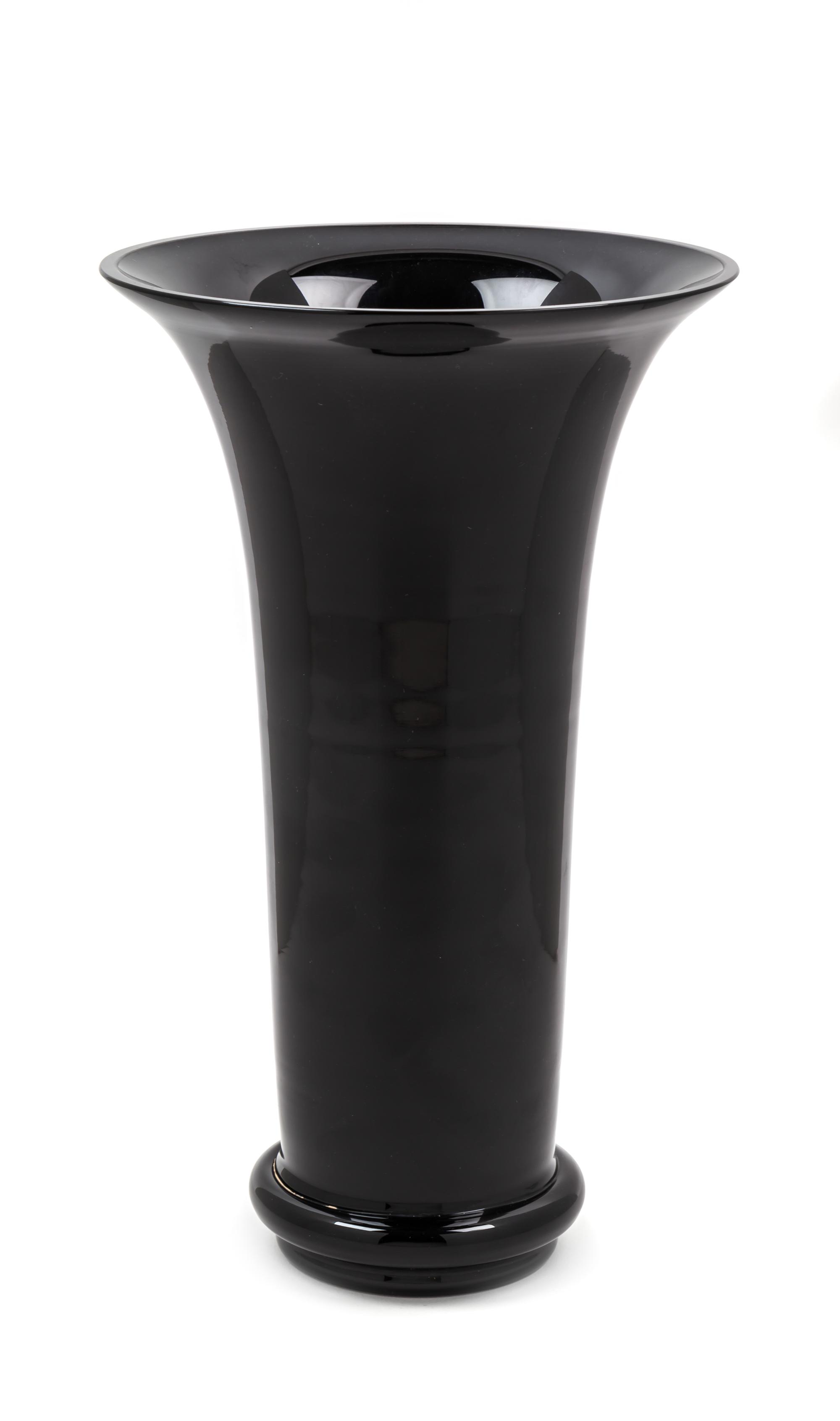 A Black Cenedese Base Height 12 1/2 inches. — CIRCA 1970'S