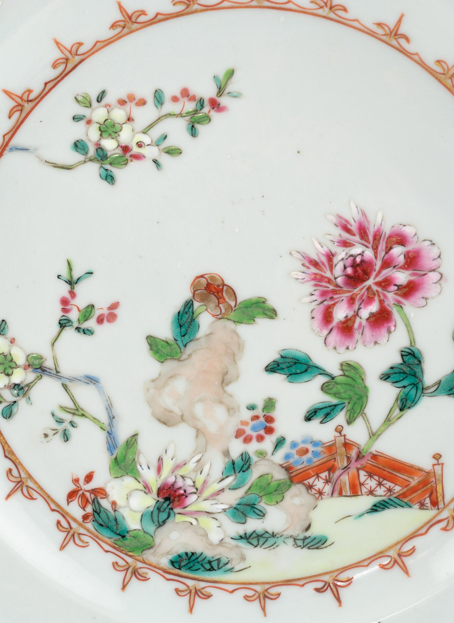 Two Chinese Export Porcelain Plates