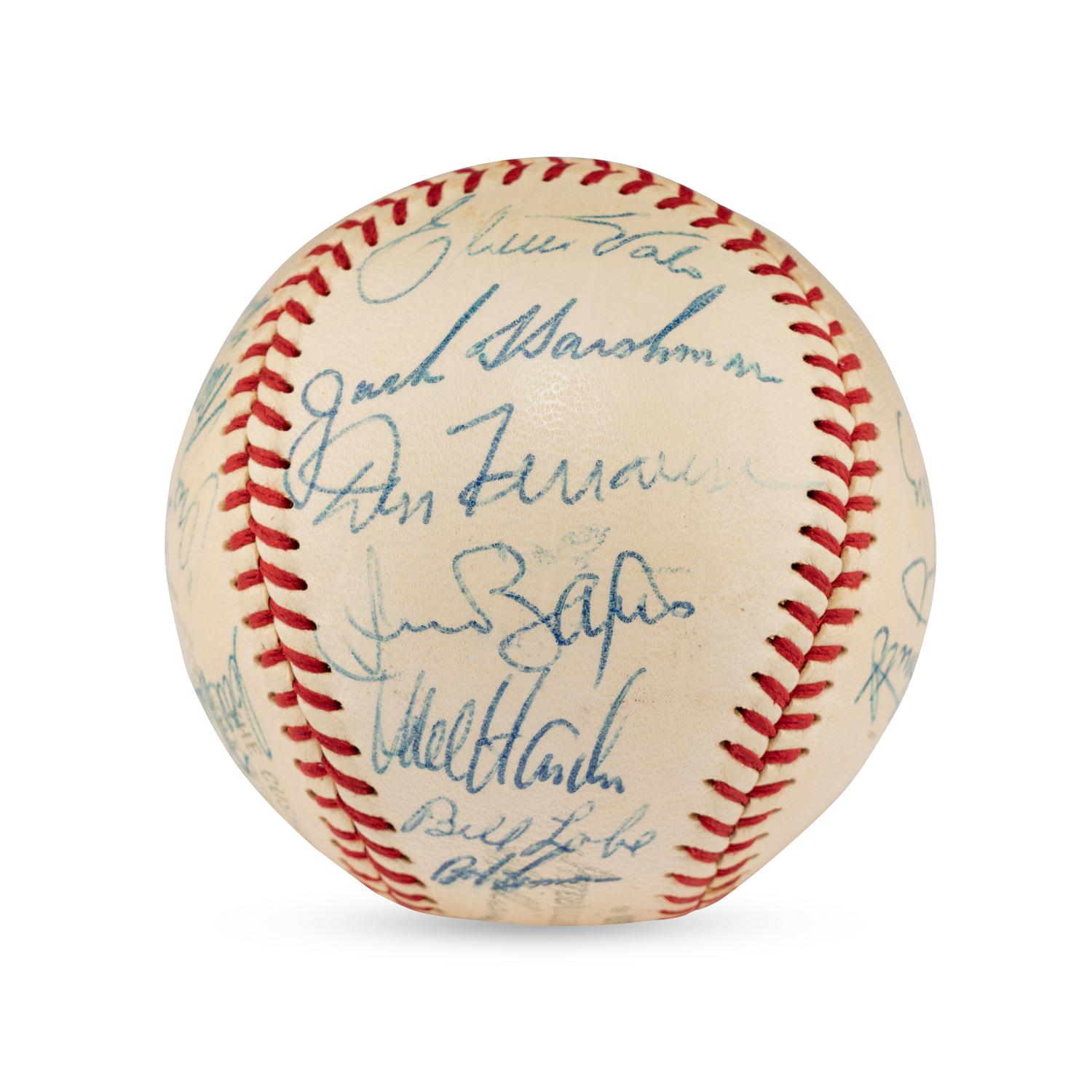 A 1959 Cleveland Indians Team Signed Autograph Baseball (Beckett Authentication Services Letter)