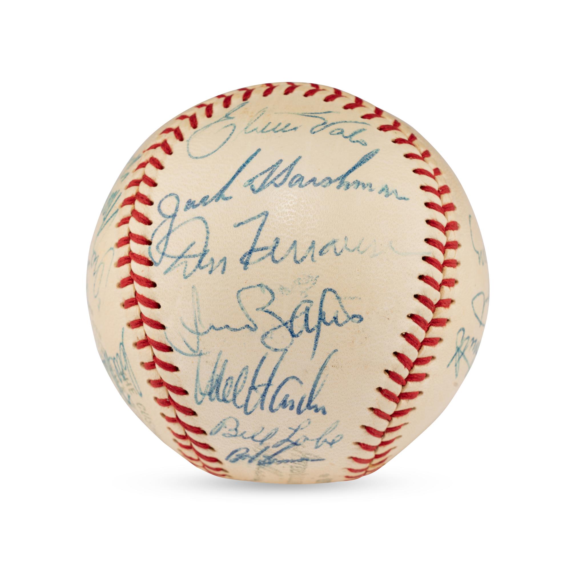 A 1959 Cleveland Indians Team Signed Autograph Baseball (Beckett Authentication Services Letter)