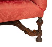 A William and Mary Style Triple-Back Sofa