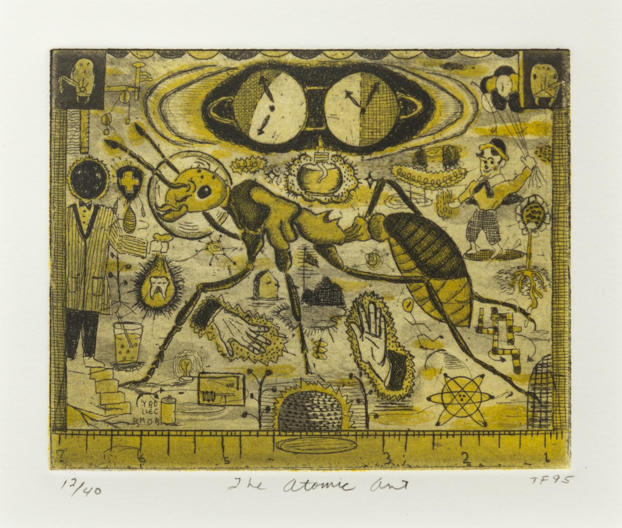 Tony Fitzpatrick, (American, b. 1958), The Atomic Ant, 1995
