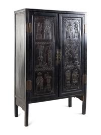 A Chinese Mixwood Cabinet