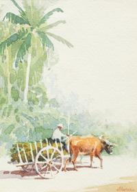 Farmer with Cart