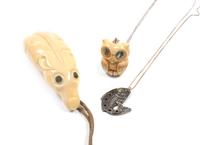 Patti Fawn (Kwakwaka'wakw) Three Pendants Length of largest 3 1/4 inches