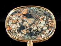 A Chinese Jade Inset Enameled Hand Mirror