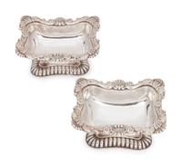 A Pair of George IV Silver Salt Cellars