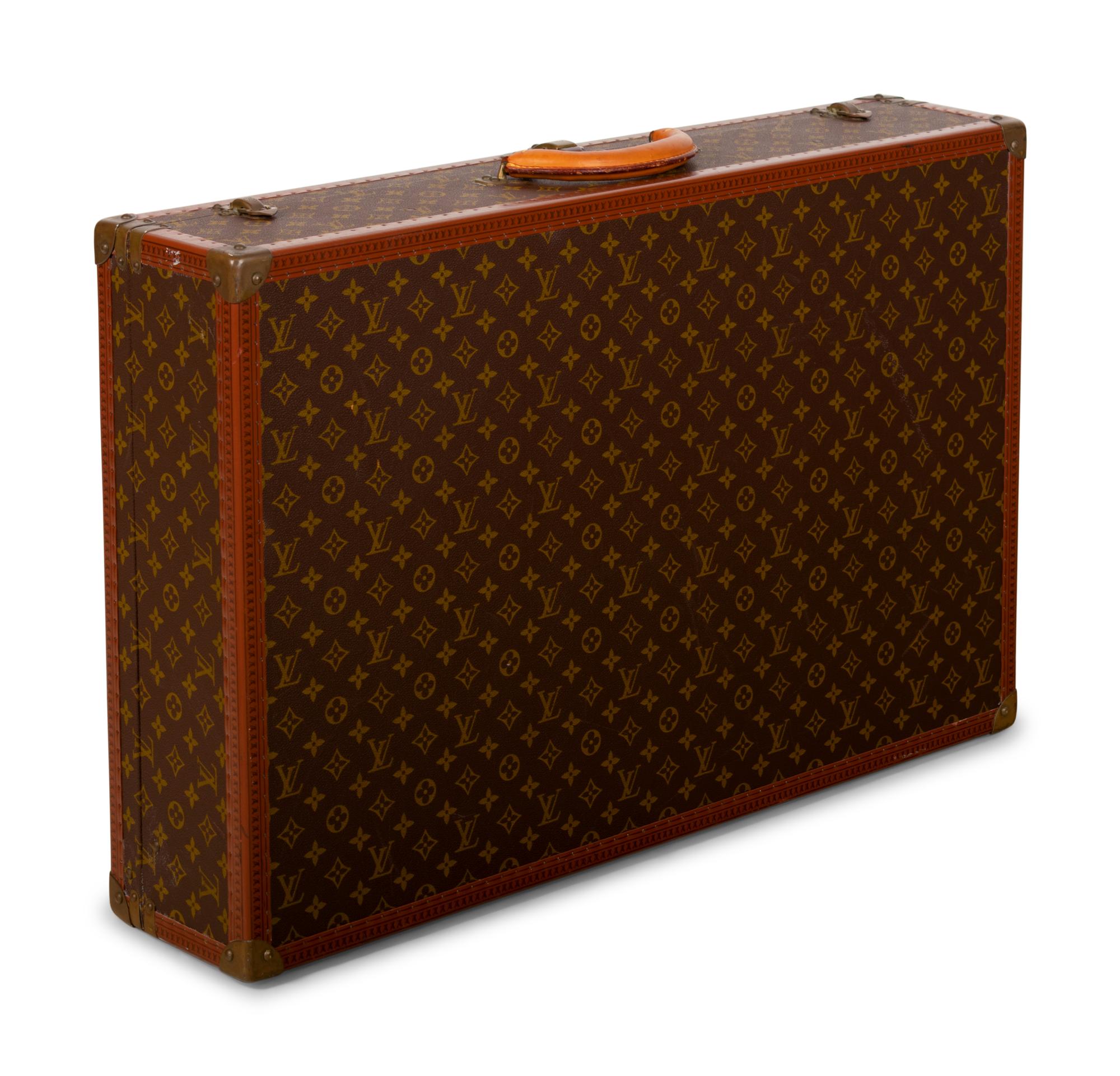 Louis Vuitton Alzer 80 Hard Side Suitcase in Monogram Canvas, Mid 20th Century
