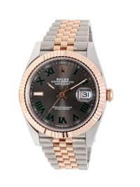 ROLEX, EVEROSE AND STAINLESS STEEL REF. 126331 'OYSTER PERPETUAL DATEJUST' WRISTWATCH, CIRCA 2021