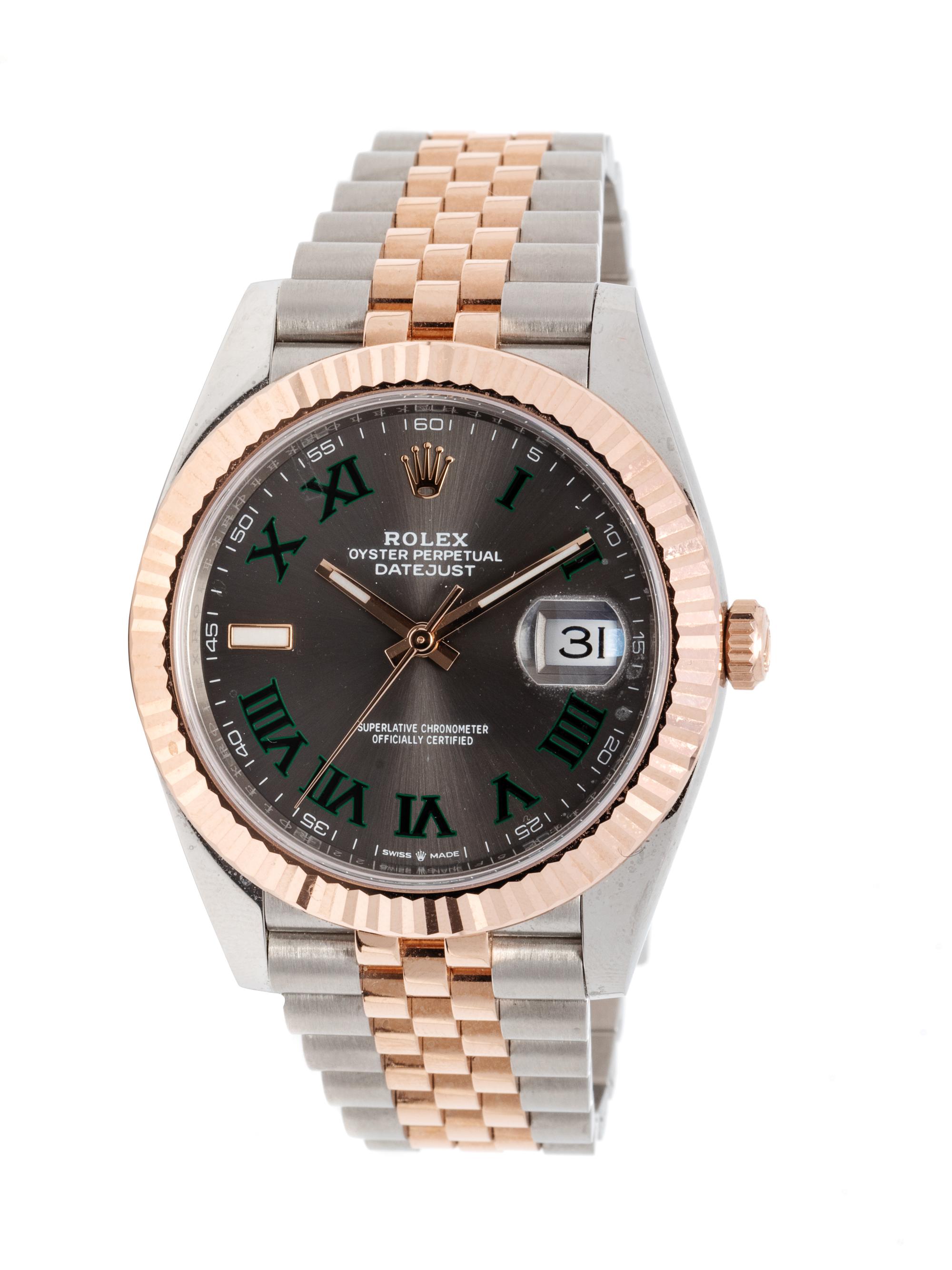 ROLEX, EVEROSE AND STAINLESS STEEL REF. 126331 'OYSTER PERPETUAL DATEJUST' WRISTWATCH, CIRCA 2021