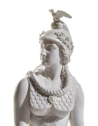 An Italian Marble Figure of Minerva Height 50 1/2 inches. — JAMES HENRY HASELTINE (AMERICAN, 1833-1907)