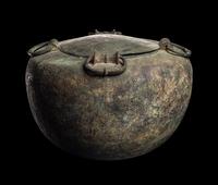 A Greek Bronze Cauldron with Lid
