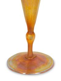 A Tiffany Studios Favrile Glass Floriform Vase — Early 20th Century