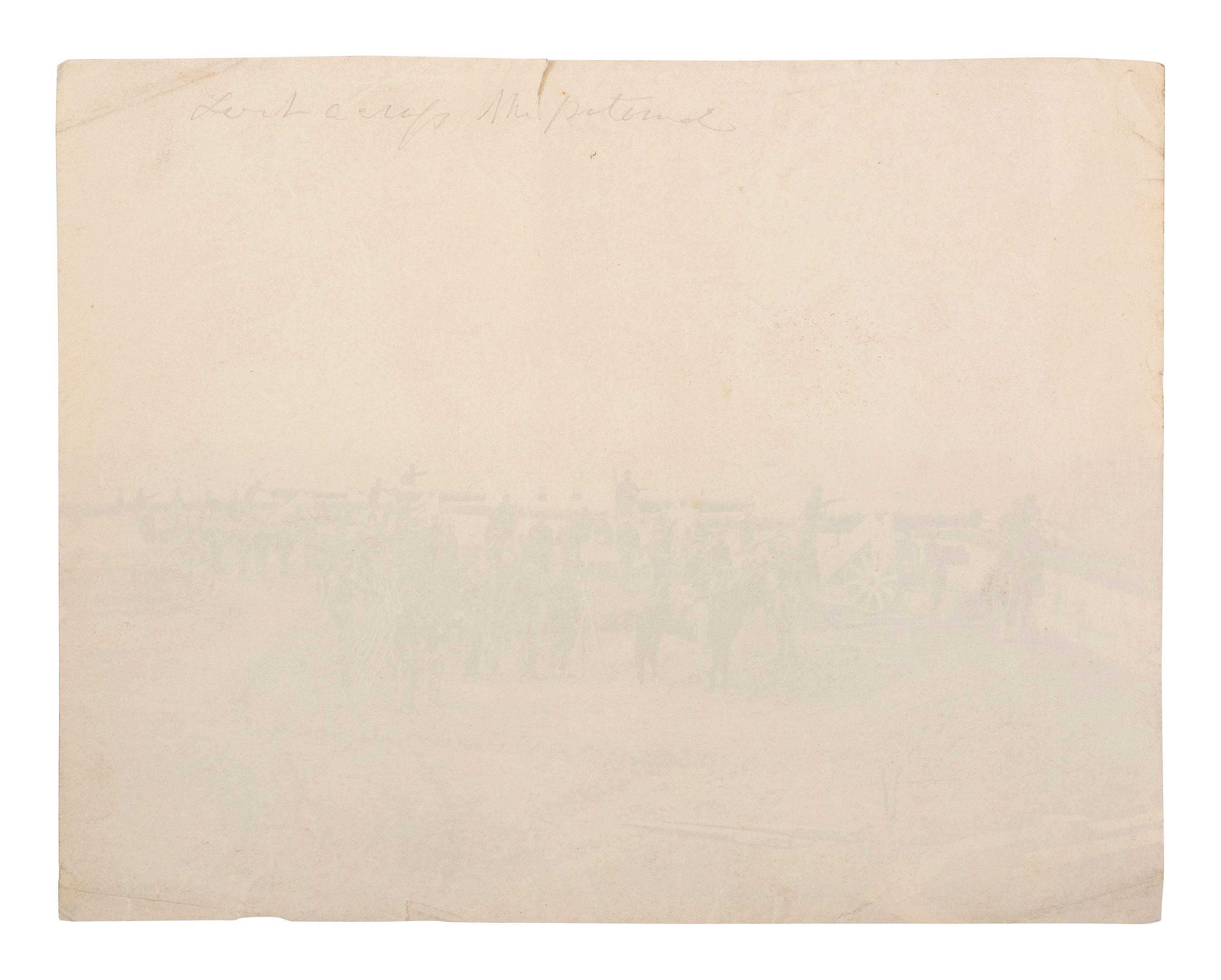 [CIVIL WAR]. [BRADY, Mathew (1822-1896), photographer]. Fort Totten, near Rock Creek Church, Washington . [Washington, DC: Brady & Co., 1862].