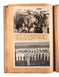 [WORLD WAR II]. Detailed scrapbook of Lieutenant Commander Charles Mason Melhorn, Torpedo Squadron 50.