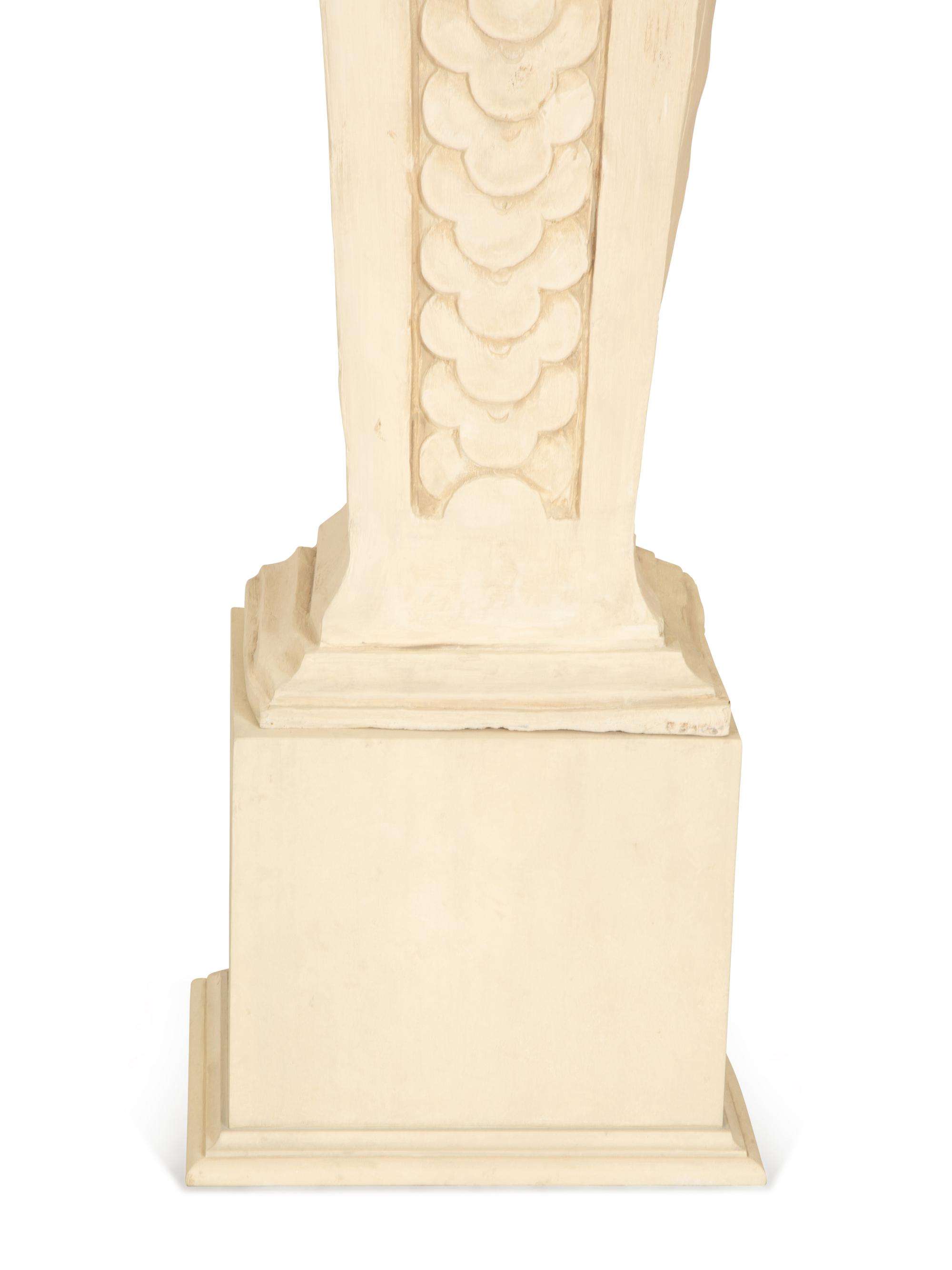 A Monumental Pair of Cast Resin Greek Sentries — 20th Century