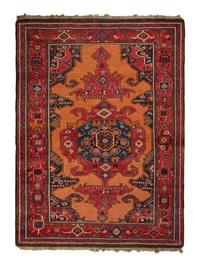 A Caucasian Kuba Wool Rug with Macramé Ends