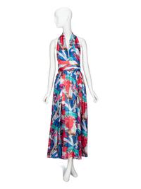 CHANEL, CAR-PRINT HALTER DRESS, 2017