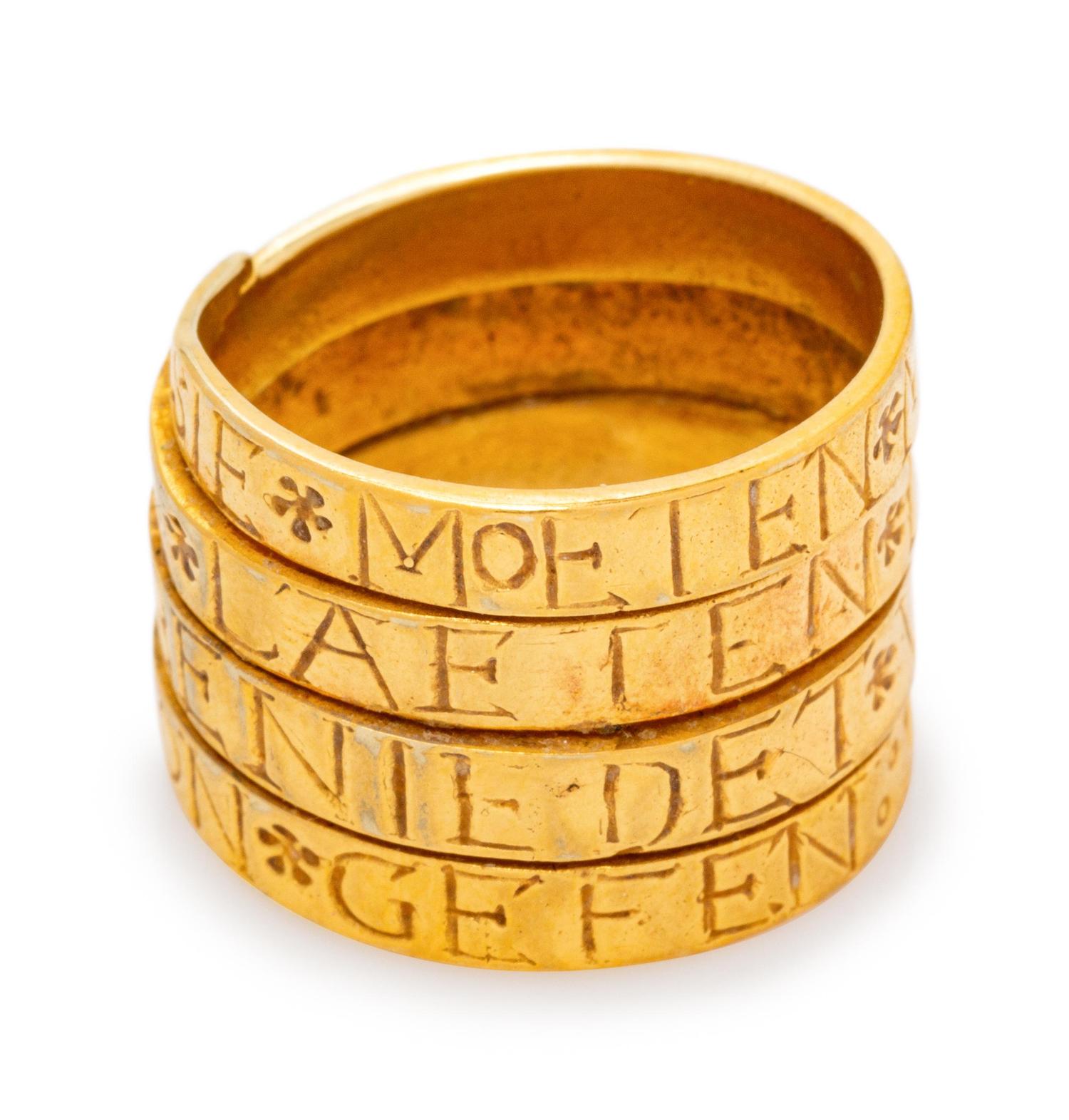 A 14 Karat Yellow Gold Ring,