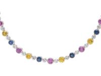 MULTICOLOR SAPPHIRE NECKLACE