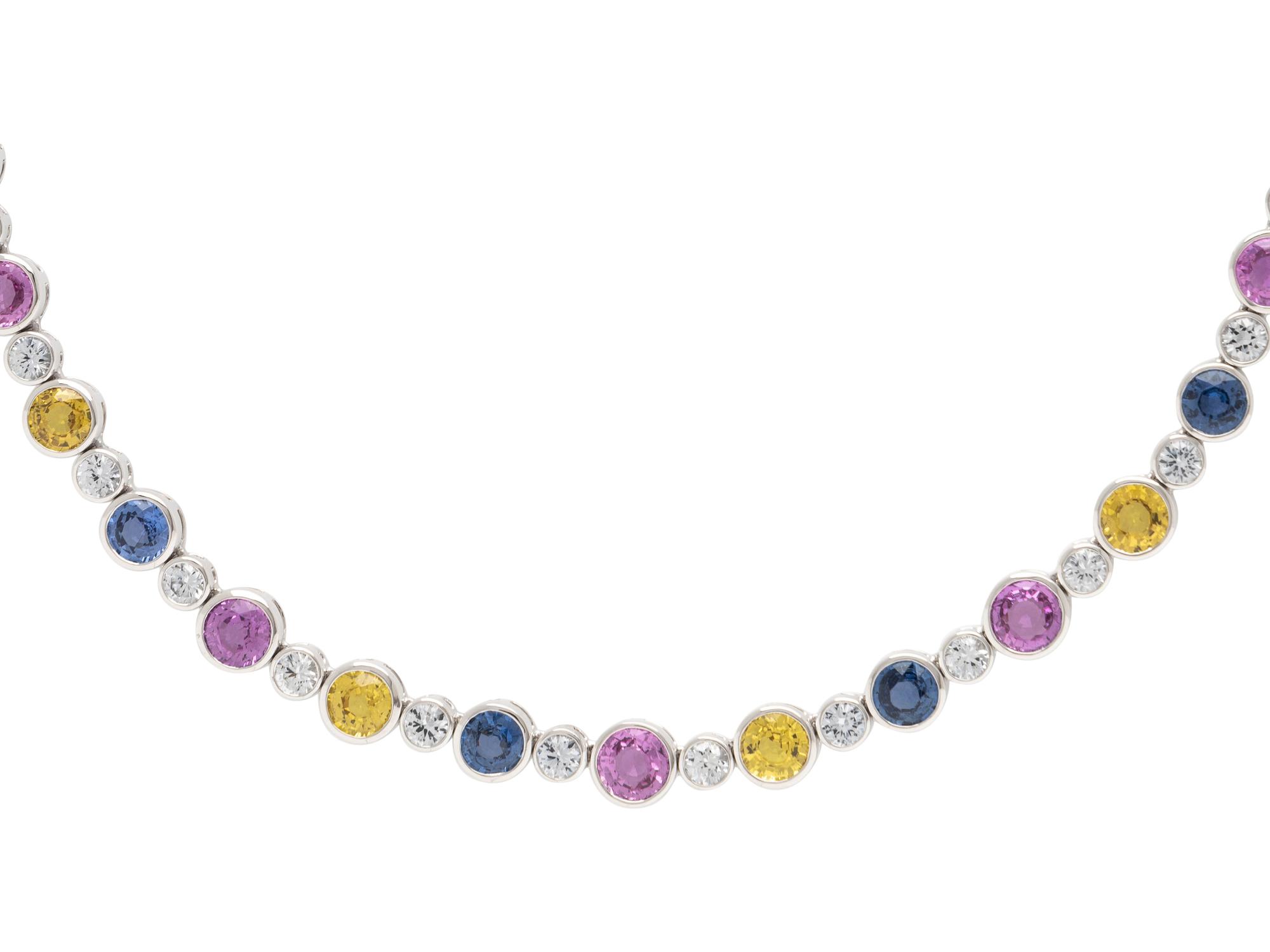 MULTICOLOR SAPPHIRE NECKLACE