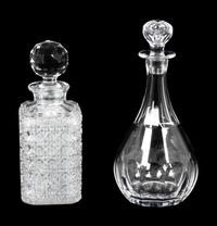 Two Cut Glass Decanters
