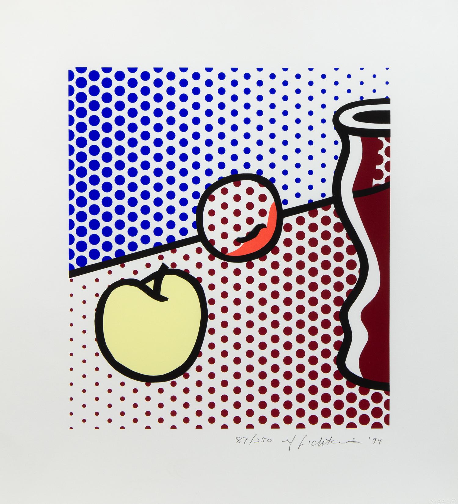 Roy Lichtenstein, (American, 1923-1997), Still Life with Red Jar, 1994