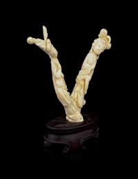 Two Chinese Coral Carvings