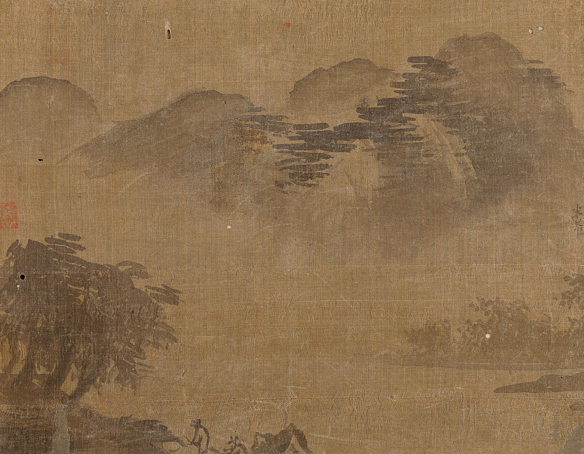 Eleven Loose Album Leaves Depicting Figures and Landscape