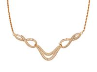 YELLOW GOLD AND DIAMOND NECKLACE