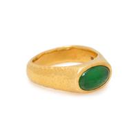 YELLOW GOLD AND JADEITE RING