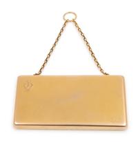 A Russian Yellow Gold and Sapphire Mounted Minaudière